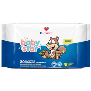 Babystar Salviettine Bebè Pocket 20 Pezzi